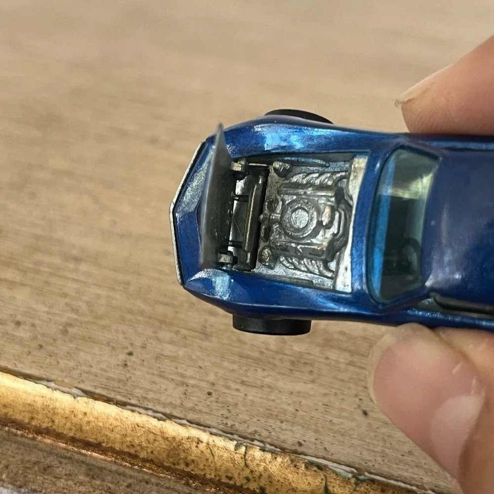 1968 Hot Wheels Redline Custom Corvette Blue Hong Kong HK Vintage
